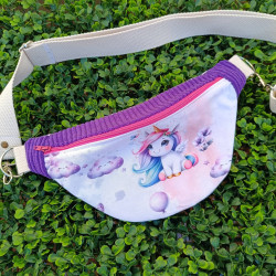 Sac banane licorne enfant fait main I De nature colorée