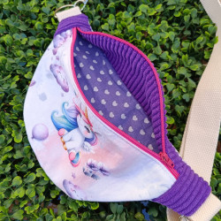 Sac banane licorne enfant fait main I De nature colorée