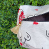 Trousse de toilette motif boobs et coeurs rouges I De Nature Colorée