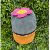 Trousse de toilette cactus- petit modèle- velours côtelé