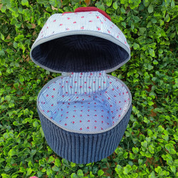 Trousse cupcake coquelicot artisanale fait main I De Nature Colorée