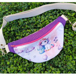 Sac banane licorne enfant fait main I De nature colorée