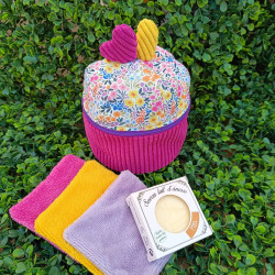 Trousse cupcake artisanale fait main I De nature colorée