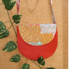 Sac à main enfant terracotta – Rabat patchwork coloré – Sac en gaze de coton fait main
