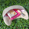 Trousse de toilette plate chat en velours I De Nature Colorée