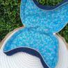 Trousse de toilette chat bleu marine velours côtelé I pochette De Nature Colorée