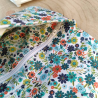 Pochette / Porte-monnaie / Porte-feuille artisanal « Visage et Fleurs »