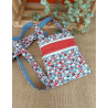 Sac pochette tissu Liberty – Petit sac bandoulière fait main fleuri