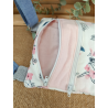 Petit sac à bandoulière licorne – Motif floral rose – Sac pratique et mignon