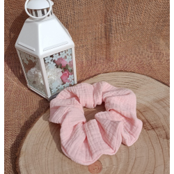 Chouchou - chouchou double gaze de coton -au choix tons rose