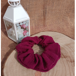 Chouchou - chouchou double gaze de coton -au choix tons rose