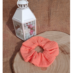 Chouchou - chouchou double gaze de coton -au choix tons rose