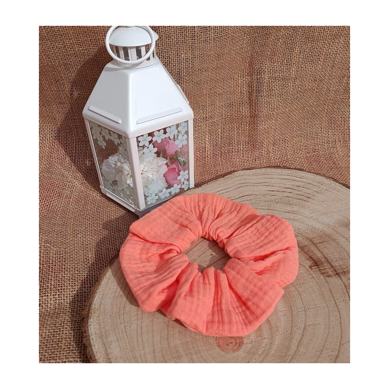 Chouchou - chouchou double gaze de coton -au choix tons rose