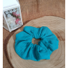 Chouchou- chouchou double gaze de coton- tons vert