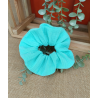 Chouchou double gaze de coton - collection été - couleur au choix