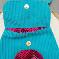 Sac hibou en tissu coloré – Sac original fait main | Boutique artisanale