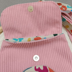 Sac hibou pastel en tissu – Sac original fait main pour femme ou enfant
