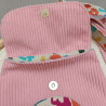 Sac hibou pastel en tissu – Sac original fait main pour femme ou enfant