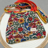 Sac hibou jaune fait main – Sac fantaisie en tissu fleuri | Accessoire original