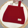 Sac hibou rouge fleuri fait main – Accessoire original femme ou enfant