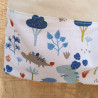 Sac à chaussons maternelle coton uni et dinosaures – Fait main