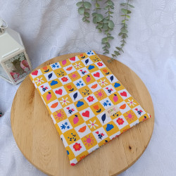 Pochette à livre en tissu – 2 tailles – Protection livres et carnets