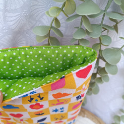 Pochette à livre en tissu – 2 tailles – Protection livres et carnets
