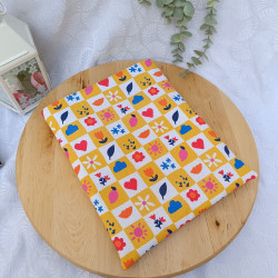 Pochette à livre en tissu – 2 tailles – Protection livres et carnets