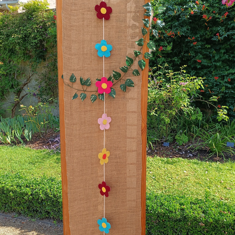 Kit Couture Guirlande Fleurs Velours – DIY Déco