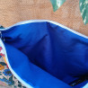 Sac demi-lune en coton fleuri – Sac bohème chic fait main