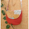 Sac à main enfant terracotta – Rabat patchwork coloré – Sac en gaze de coton fait main
