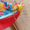 Sac banane XXL en velours upcyclé – Sac banane coloré et fait main