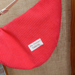 Sac banane XXL en velours upcyclé – Sac banane coloré et fait main