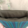 Pochette à livre tartan bleu-vert | Housse protectrice en tissu pour livres de poche et grands formats