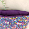 Pochette à livre têtes de mort colorées – Housse protectrice en tissu coton thème mexicain Día de los Muertos