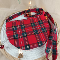 Sac Tartan Rouge – Sac Bandoulière Écossais Chic | Accessoire Mode Artisanale