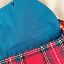 Sac Tartan Rouge – Sac Bandoulière Écossais Chic | Accessoire Mode Artisanale