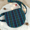Sac Tartan bleu/vert – Sac Bandoulière Écossais Chic | Accessoire Mode Artisanale