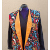 Gilet sans manches femme motif floral | Style bohème chic