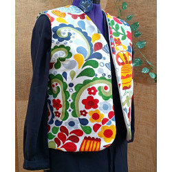 Gilet sans manches femme coloré – Style bohème- taille L