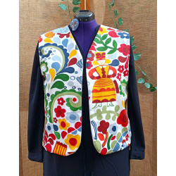 Gilet sans manches femme coloré – Style bohème- taille L