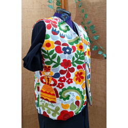 Gilet sans manches femme coloré – Style bohème- taille XL