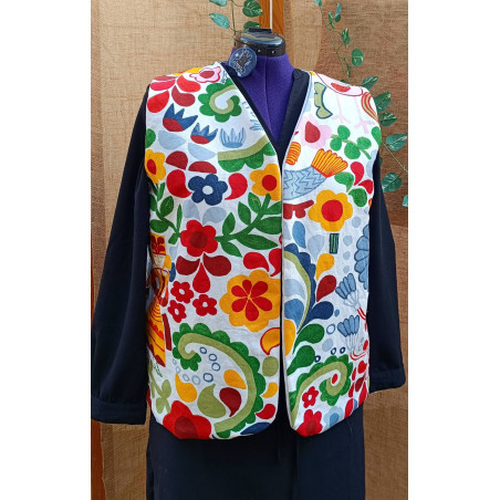 Gilet sans manches femme coloré – Style bohème- taille XL