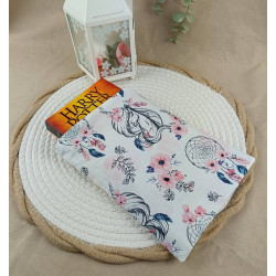 Pochette livre de poche Licorne bohème – Housse protège roman tissu