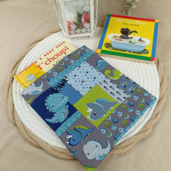 Pochette livre enfant dinosaures – housse petit livre enfant