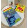 Pochette livre enfant motif dinosaures – petit modèle