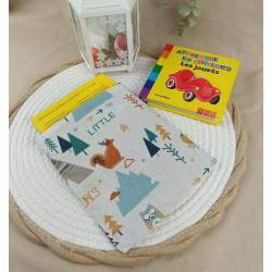 Pochette livre enfant animaux endormis de la forêt – petit modèle