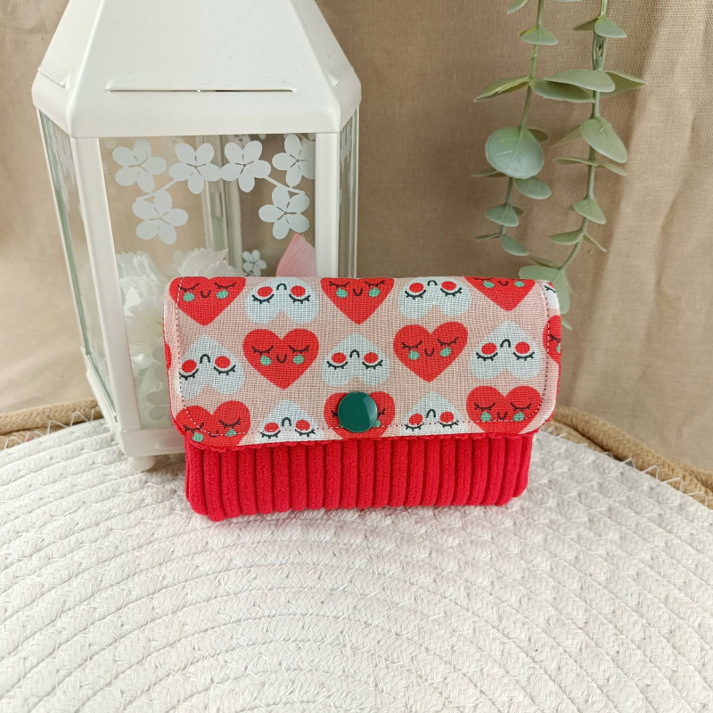 Pochette Clés ou Cartes Tissu – Mini Étui Pression