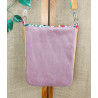Sac bandoulière femme fleuri en tissu et velours – sac original