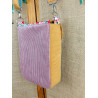 Sac bandoulière femme fleuri en tissu et velours – sac original